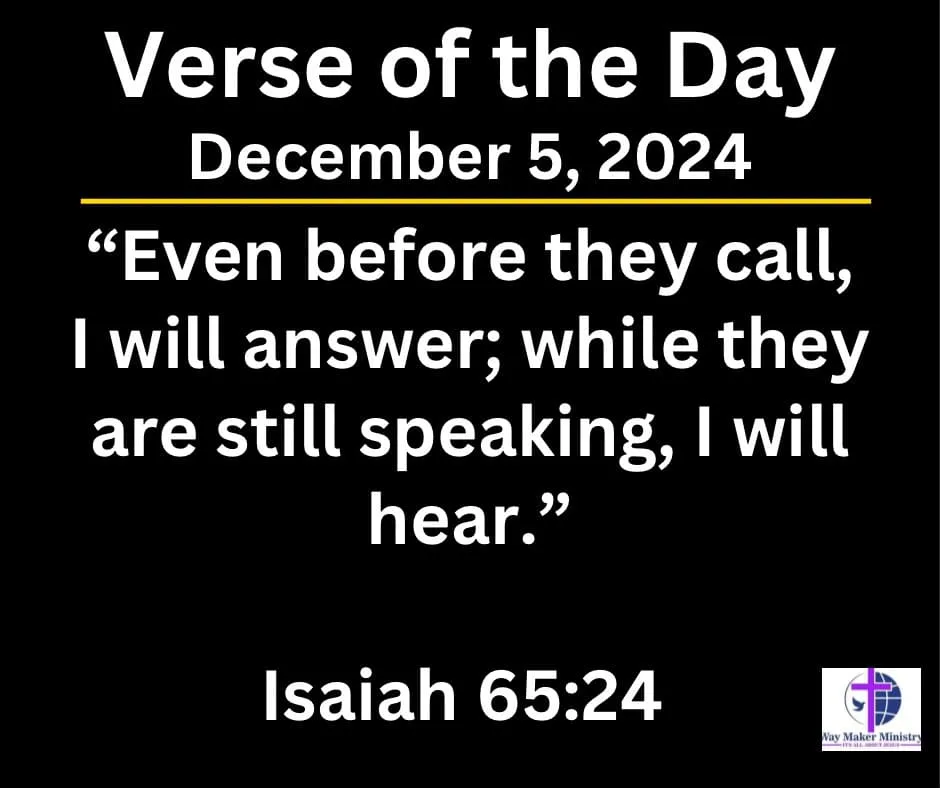 December 5 2024 Bible Verse