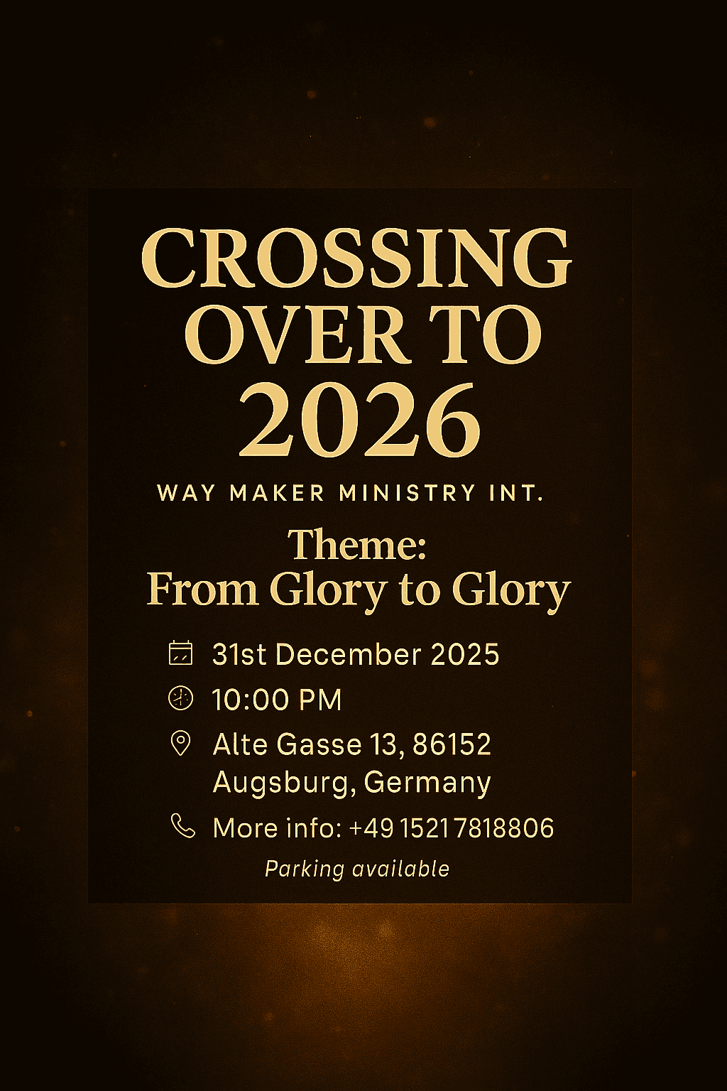 Crossing Over to 2026