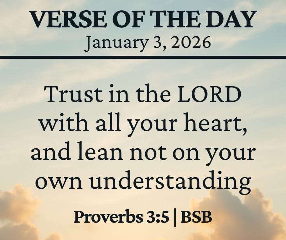 January 3 2026 Bible Verse