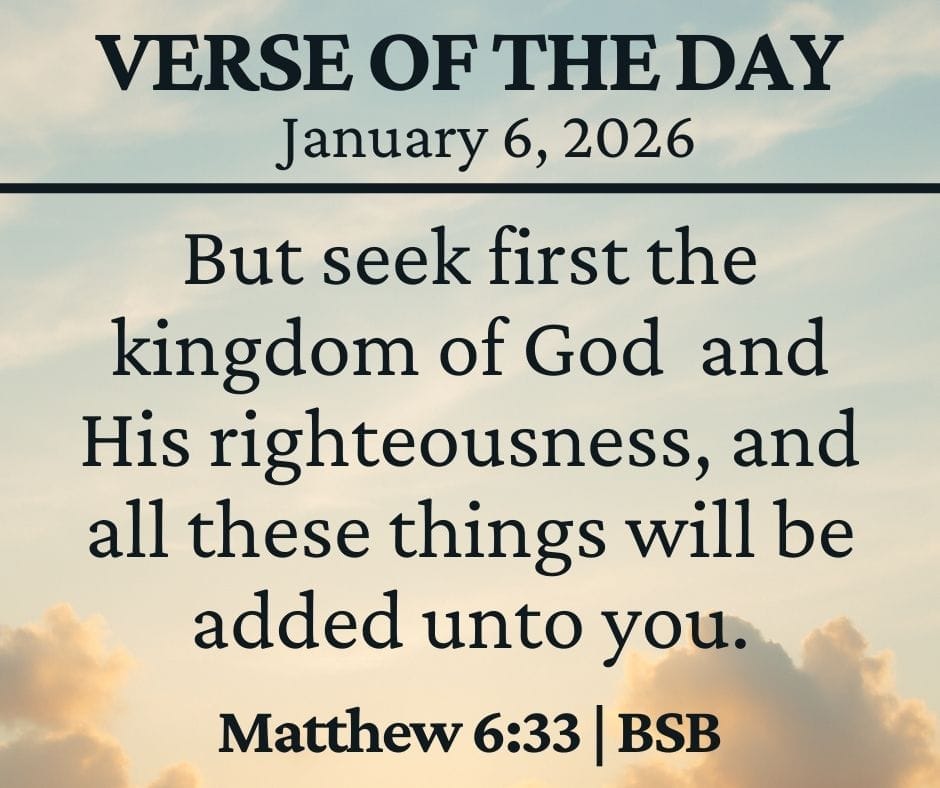 January 6 2026 Bible Verse