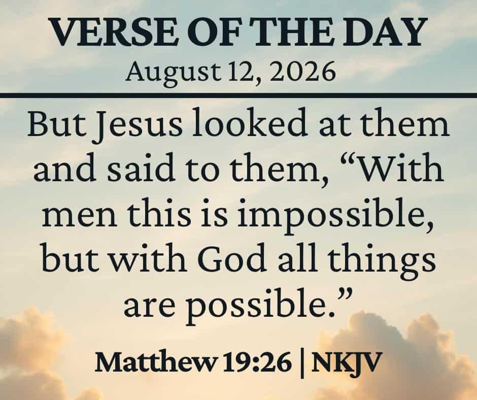 August 12 2026 Bible Verse
